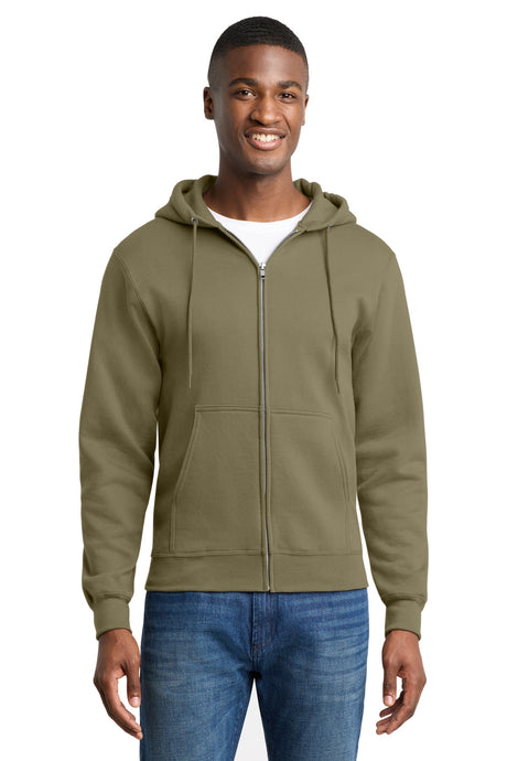 Port & Co Men's   Core Fleece Full-Zip Hooded Sweatshirt