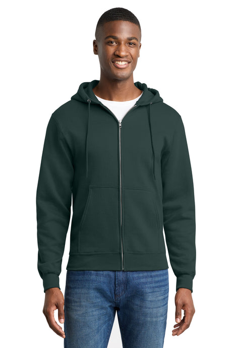 Port & Co Men's   Core Fleece Full-Zip Hooded Sweatshirt