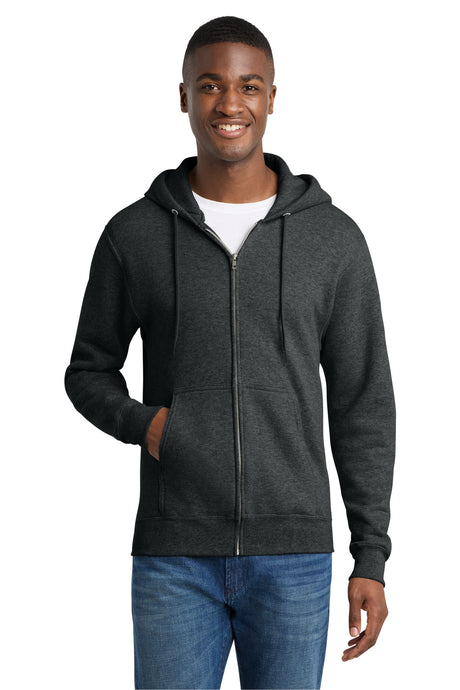 Port & Co Men's   Core Fleece Full-Zip Hooded Sweatshirt