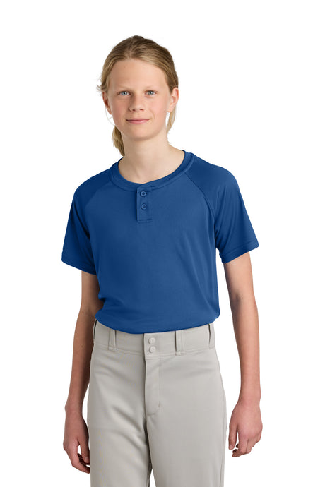 Sport-Tek Youth   PosiCharge   Competitor   2-Button Henley YST359