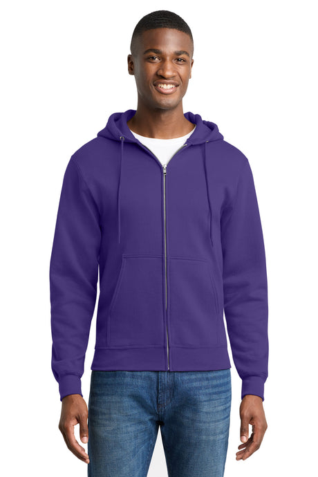 Port & Co Men's   Core Fleece Full-Zip Hooded Sweatshirt