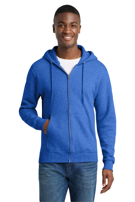 Port & Co Men's   Core Fleece Full-Zip Hooded Sweatshirt