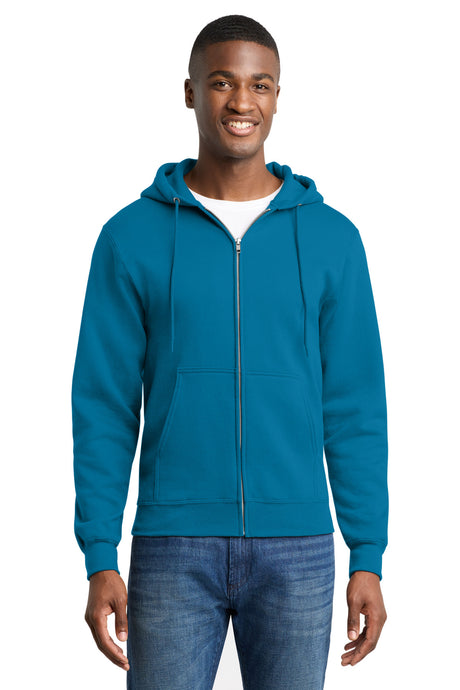 Port & Co Men's   Core Fleece Full-Zip Hooded Sweatshirt
