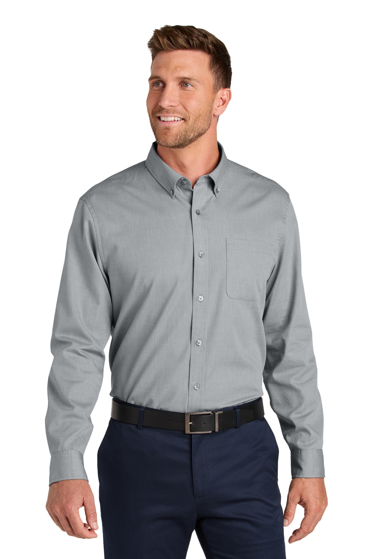 Port Authority Men's   Long Sleeve Nailhead Easy Care Shirt W816