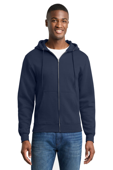 Port & Co Men's   Core Fleece Full-Zip Hooded Sweatshirt