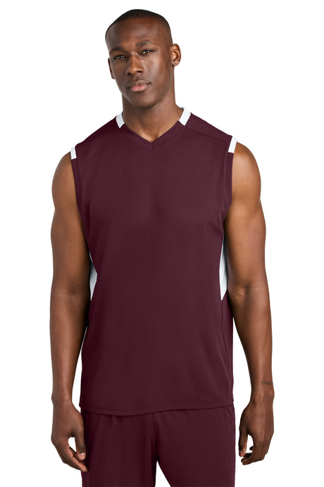 Sport-Tek Men's   Club Sleeveless V-Neck ST441
