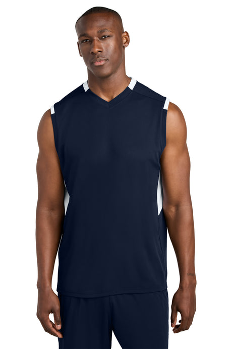 Sport-Tek Men's   Club Sleeveless V-Neck ST441