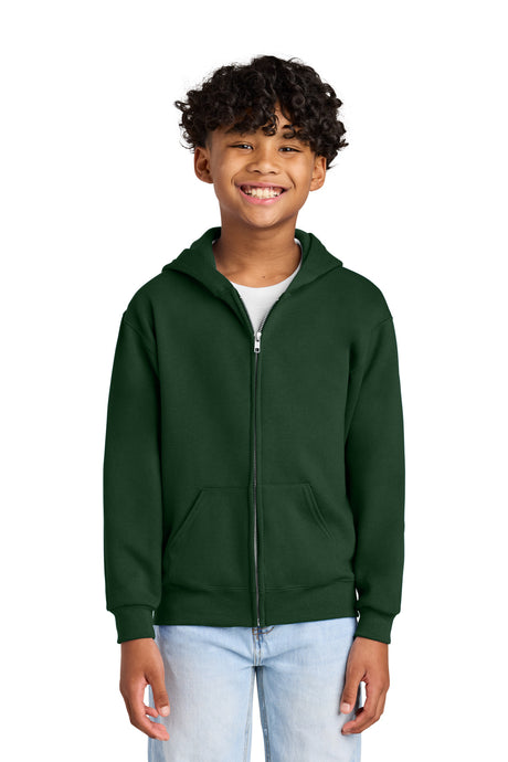 Jerzees Youth   NuBlend   Full-Zip Hooded Sweatshirt