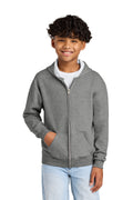 Jerzees Youth   NuBlend   Full-Zip Hooded Sweatshirt
