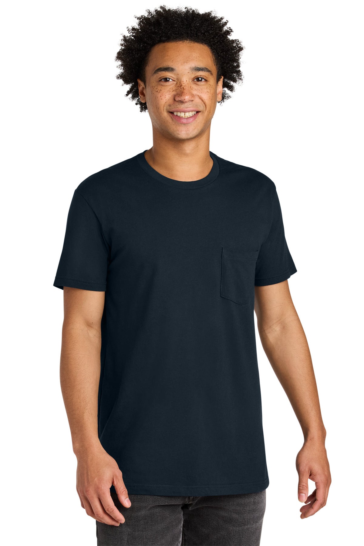 Next Level Apparel Men's   Cotton Pocket Tee