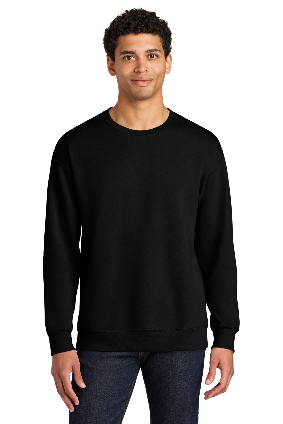 Jerzees Men's Ultimate   CVC Ring Spun Crewneck Sweatshirt IC48M
