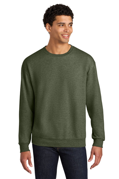 Jerzees Men's Ultimate   CVC Ring Spun Crewneck Sweatshirt IC48M