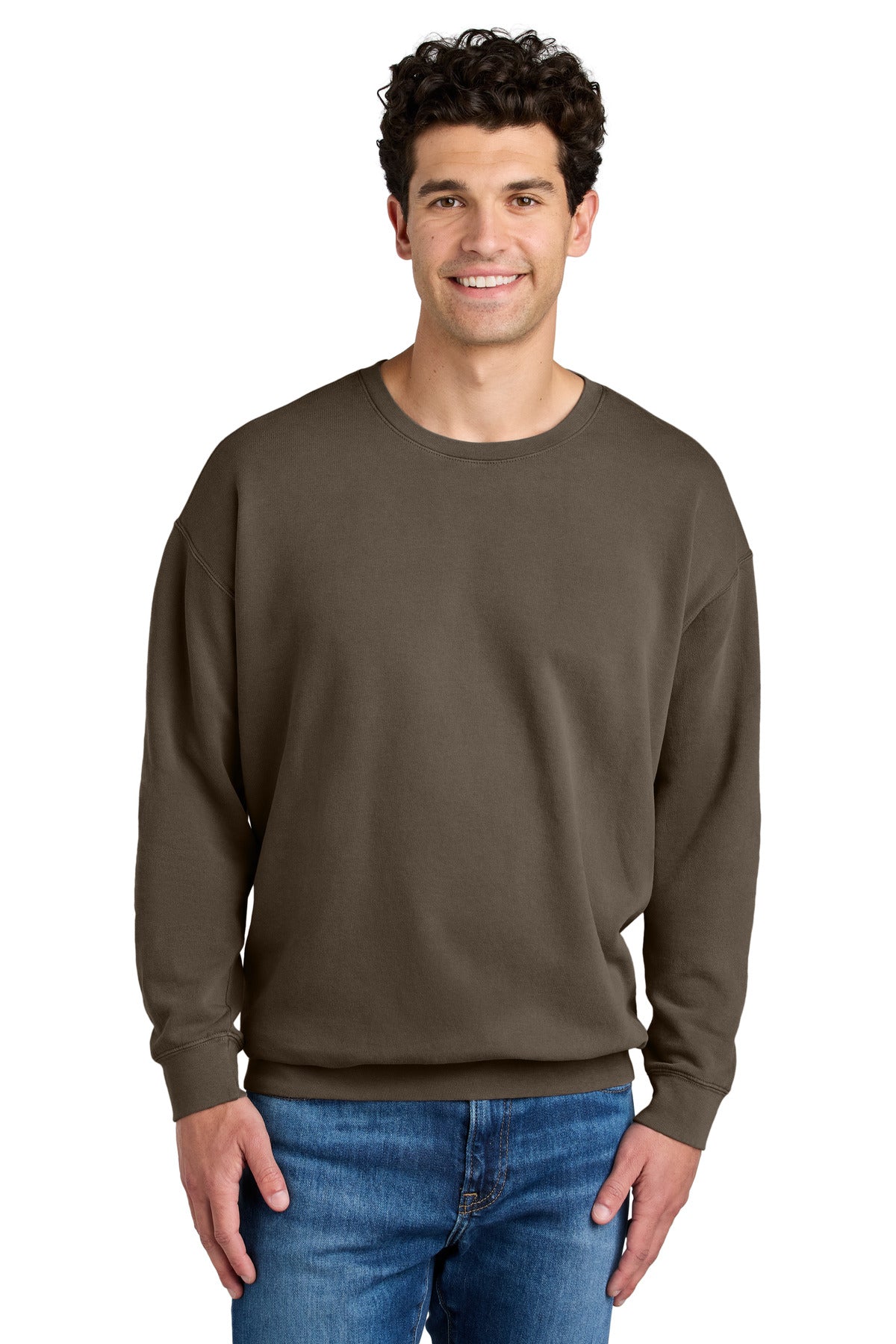 Comfort Colors Men's Garment-Dyed Lightweight Fleece Crewneck Sweatshirt