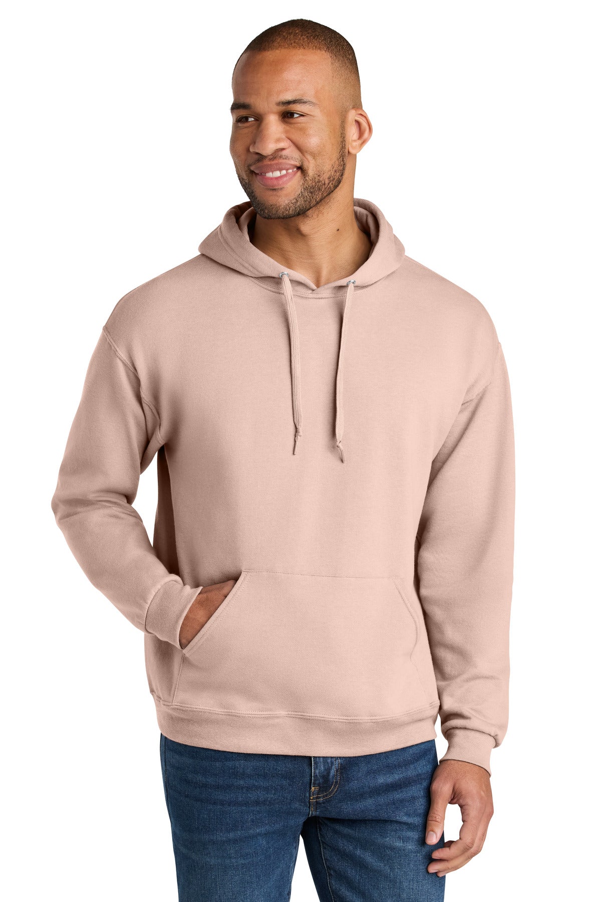 Jerzees Men's Ultimate   CVC Ring Spun Hooded Sweatshirt IC49M