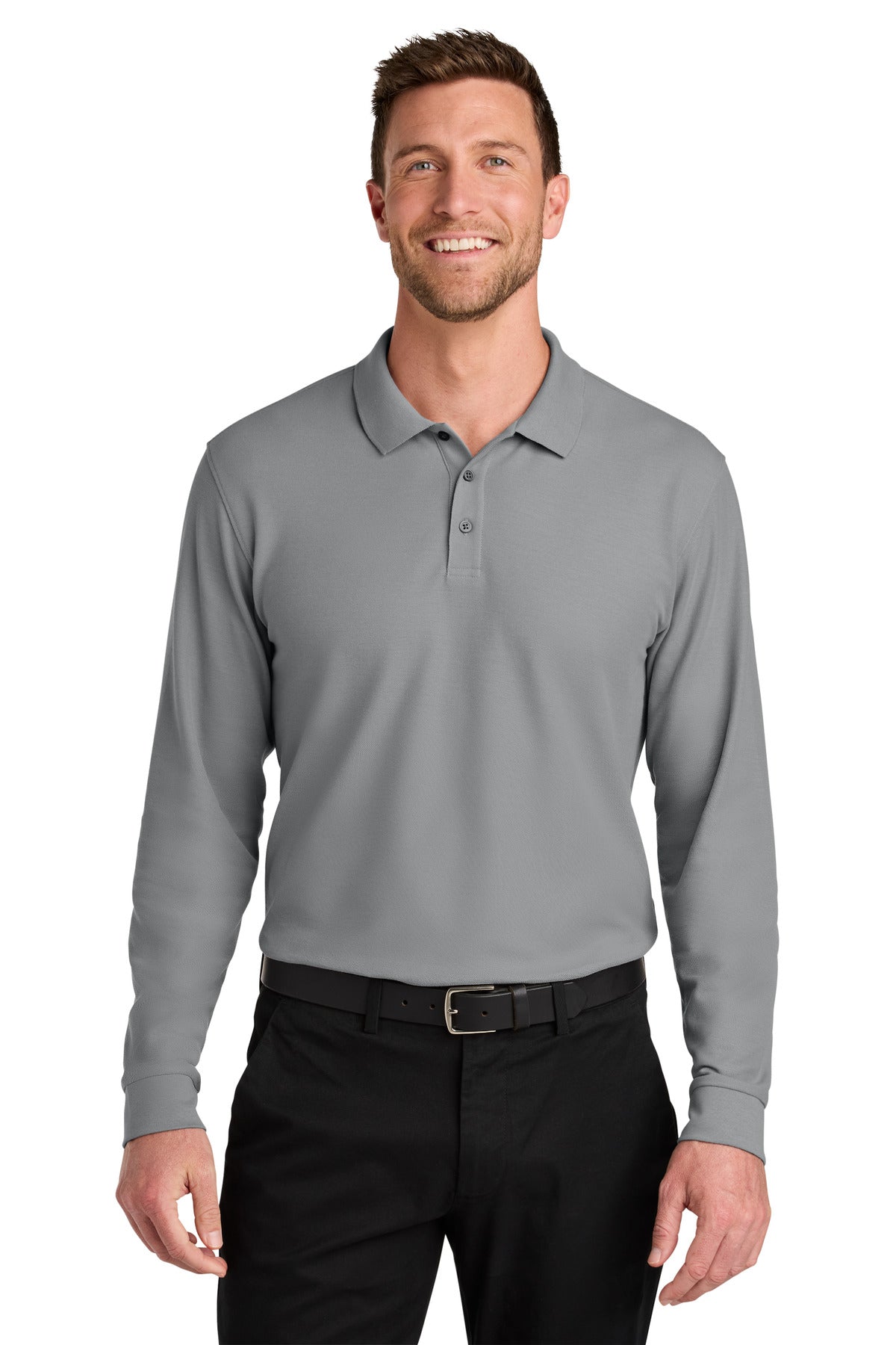 Port Authority Men's   Wearever Signature Pique Long Sleeve Polo K200LS