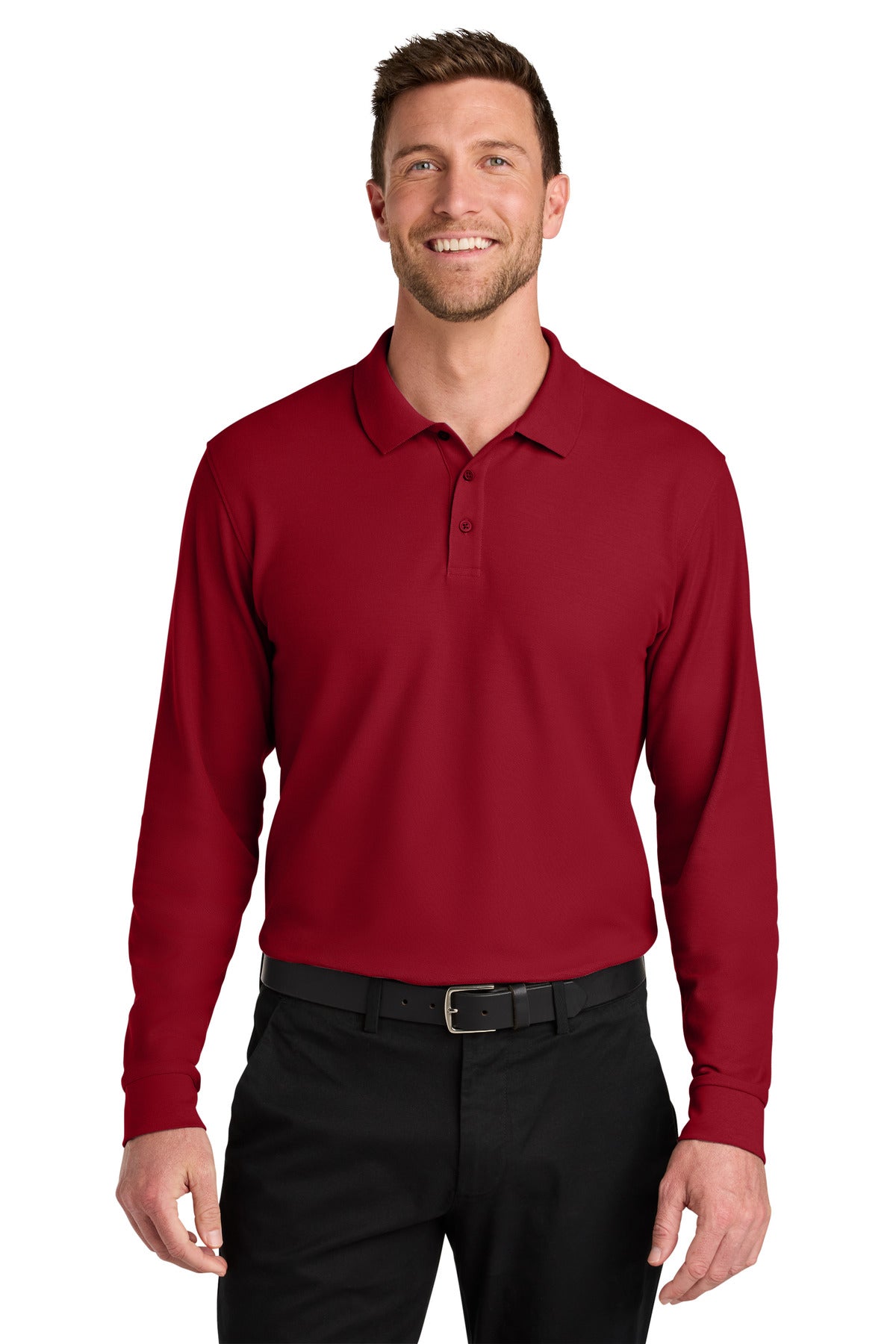 Port Authority Men's   Wearever Signature Pique Long Sleeve Polo K200LS