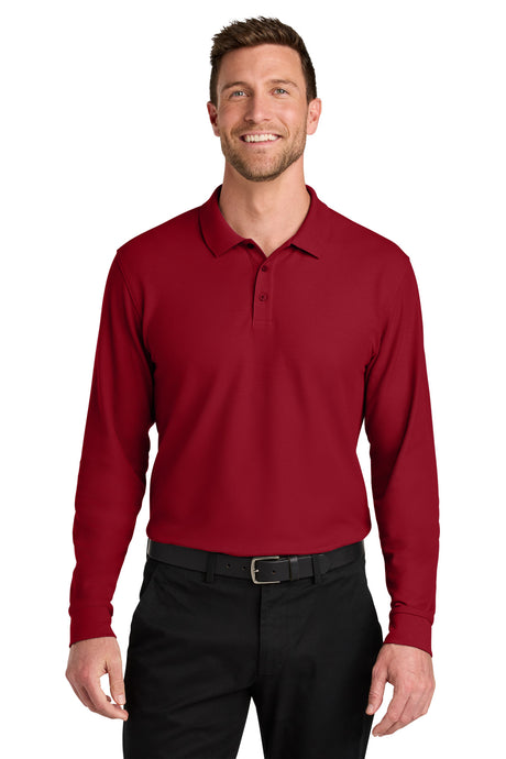 Port Authority Men's   Wearever Signature Pique Long Sleeve Polo K200LS
