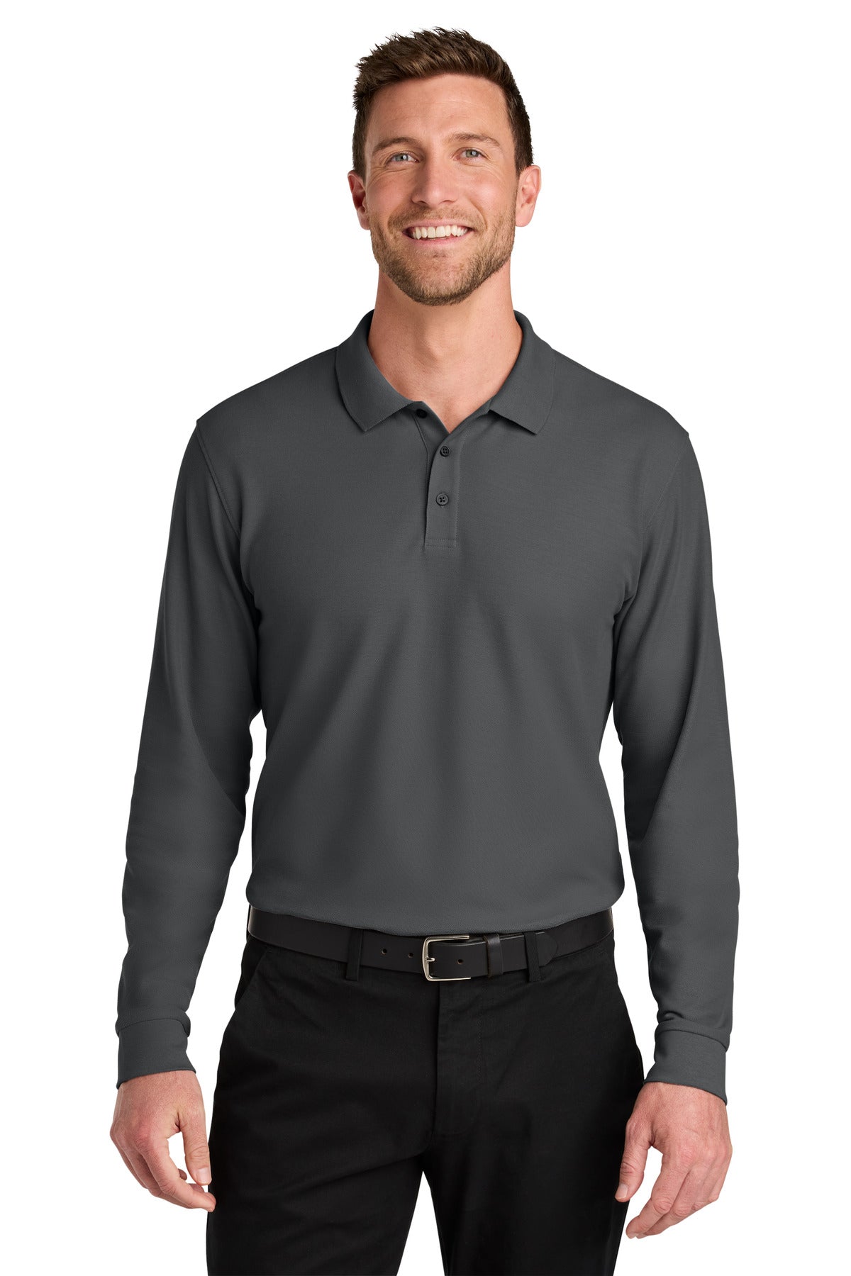 Port Authority Men's   Wearever Signature Pique Long Sleeve Polo K200LS