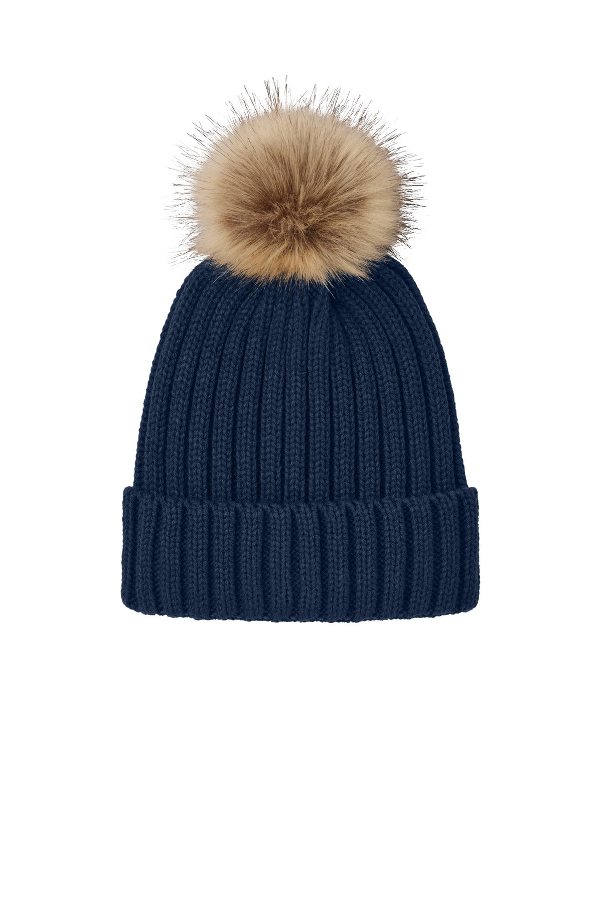 Port Authority Men's   Faux Fur Pom Beanie C990