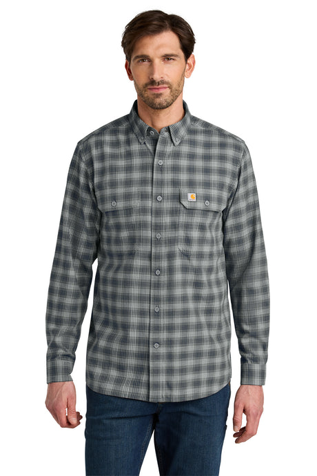 Carhartt Men's   Rugged Flex   Plaid Long Sleeve Shirt CT107109
