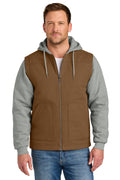 CornerStone Men's   Duck Fleece Full-Zip Hooded Jacket CSJ42