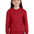 Port & Co Youth   Core Fleece Crewneck Pocket Sweatshirt PC78YPKT