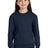 Port & Co Youth   Core Fleece Crewneck Pocket Sweatshirt PC78YPKT