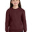 Port & Co Youth   Core Fleece Crewneck Pocket Sweatshirt PC78YPKT