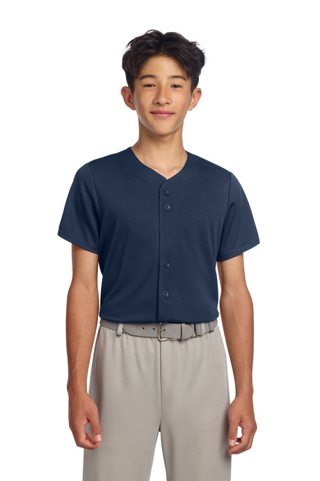 Sport-Tek Youth   PosiCharge   Tough Mesh Full-Button Jersey YST220