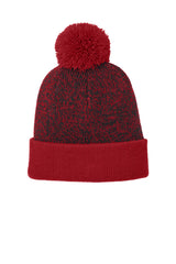 Sport-Tek Men's   Halftime Heather Pom Beanie STC68