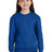 Port & Co Youth   Core Fleece Crewneck Pocket Sweatshirt PC78YPKT