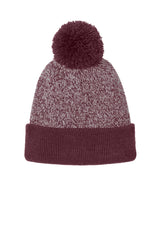Sport-Tek Men's   Halftime Heather Pom Beanie STC68