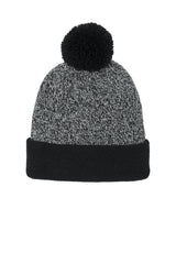 Sport-Tek Men's   Halftime Heather Pom Beanie STC68