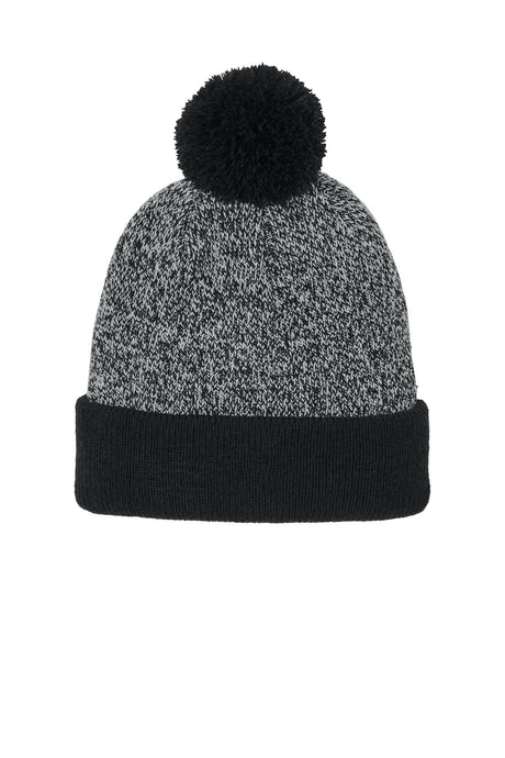 Sport-Tek Men's   Halftime Heather Pom Beanie STC68
