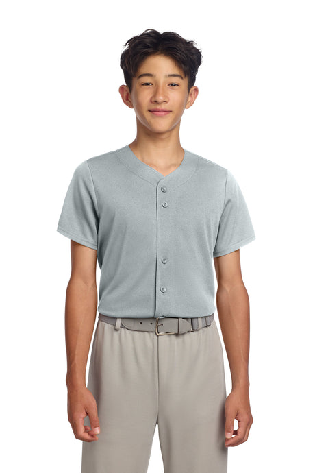 Sport-Tek Youth   PosiCharge   Tough Mesh Full-Button Jersey YST220