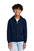 Jerzees Youth   NuBlend   Full-Zip Hooded Sweatshirt