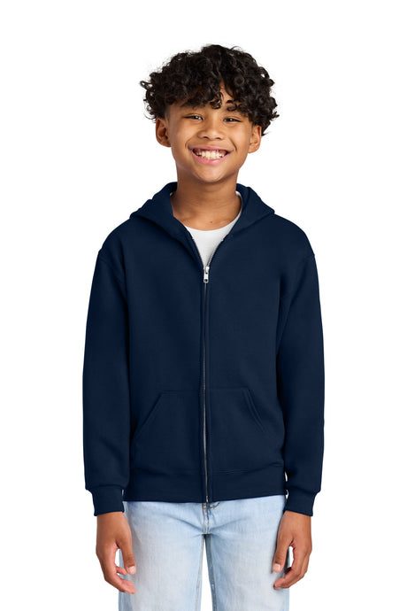 Jerzees Youth   NuBlend   Full-Zip Hooded Sweatshirt