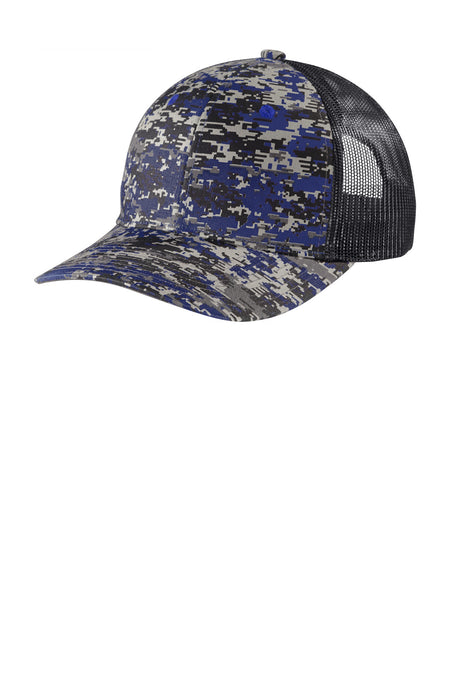 Port Authority     Digi Camo Snapback Trucker Cap C404