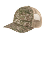Port Authority     Digi Camo Snapback Trucker Cap C404