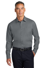 Brooks Brothers Men's   Wrinkle-Free Stretch Pinpoint Spread Collar Shirt BB18012