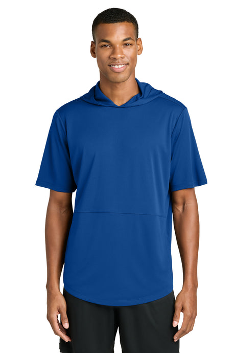 Sport-Tek Men's   Club Short Sleeve Hoodie ST445