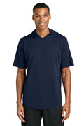 Sport-Tek Men's   Club Short Sleeve Hoodie ST445