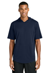 Sport-Tek Men's   Club Short Sleeve Hoodie ST445