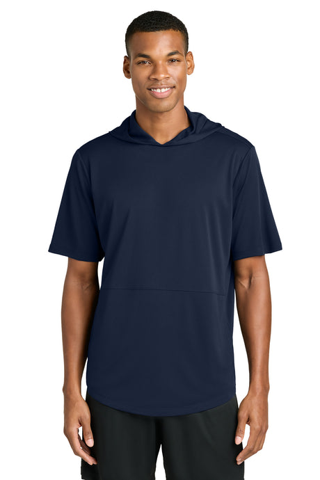 Sport-Tek Men's   Club Short Sleeve Hoodie ST445