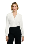 Brooks Brothers Women's   Long Sleeve Ruffle Collar Blouse BB18011