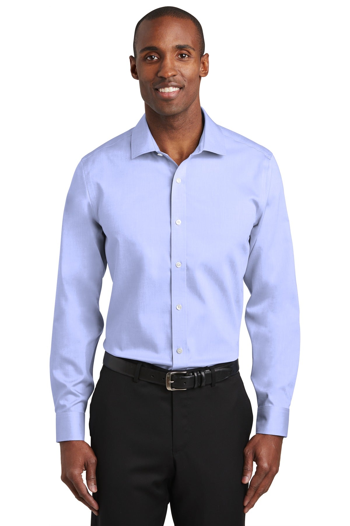 Red House Men's    Slim Fit Pinpoint Oxford Non-Iron Shirt-1