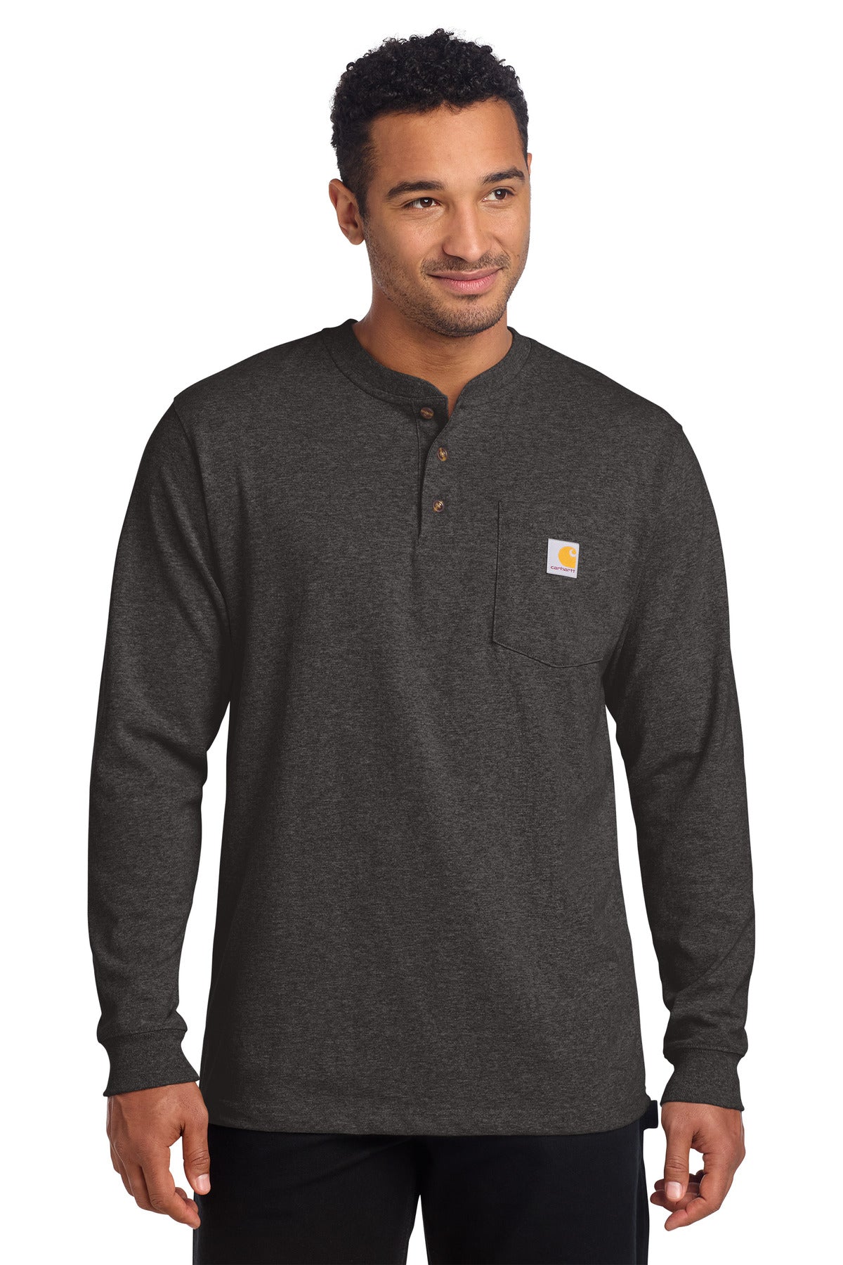 Carhartt Men's   Long Sleeve Henley T-Shirt CTK128