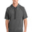 Sport-Tek Men's    PosiCharge    Tri-Blend Wicking Fleece Short Sleeve Hooded Pullover ST297