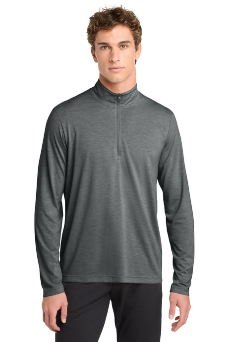 Sport-Tek Men's    PosiCharge    Tri-Blend Wicking 1/4-Zip Pullover