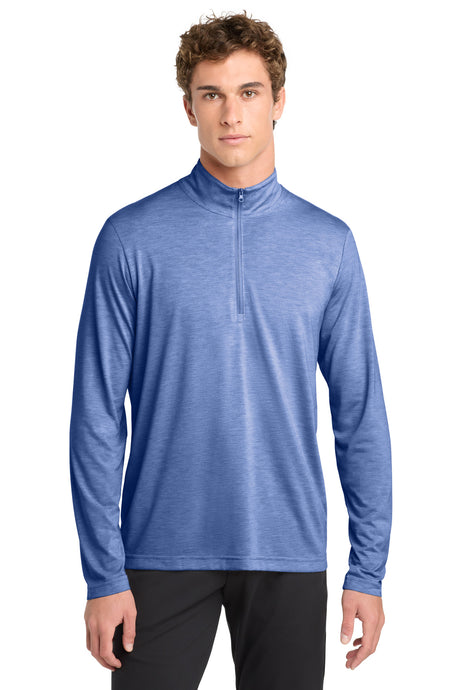 Sport-Tek Men's    PosiCharge    Tri-Blend Wicking 1/4-Zip Pullover